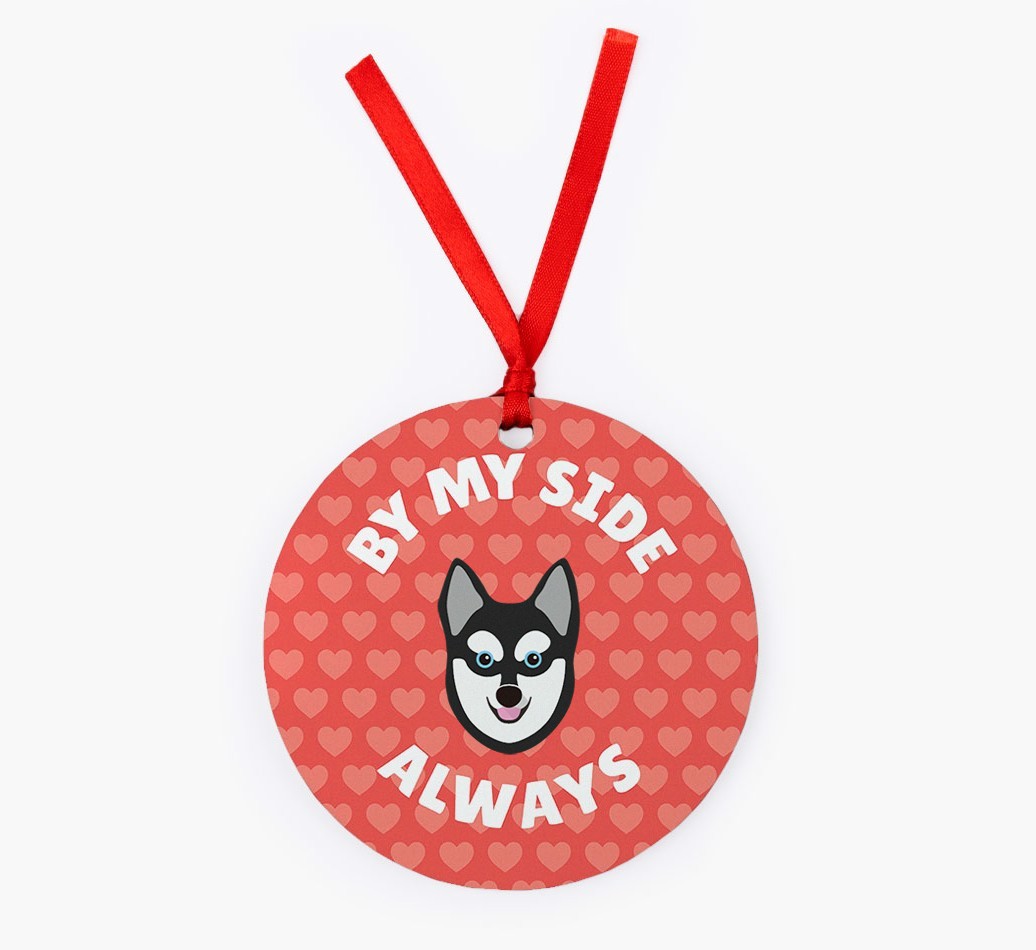 'By My Side Always' - Personalized {breedFullName} Christmas Decoration