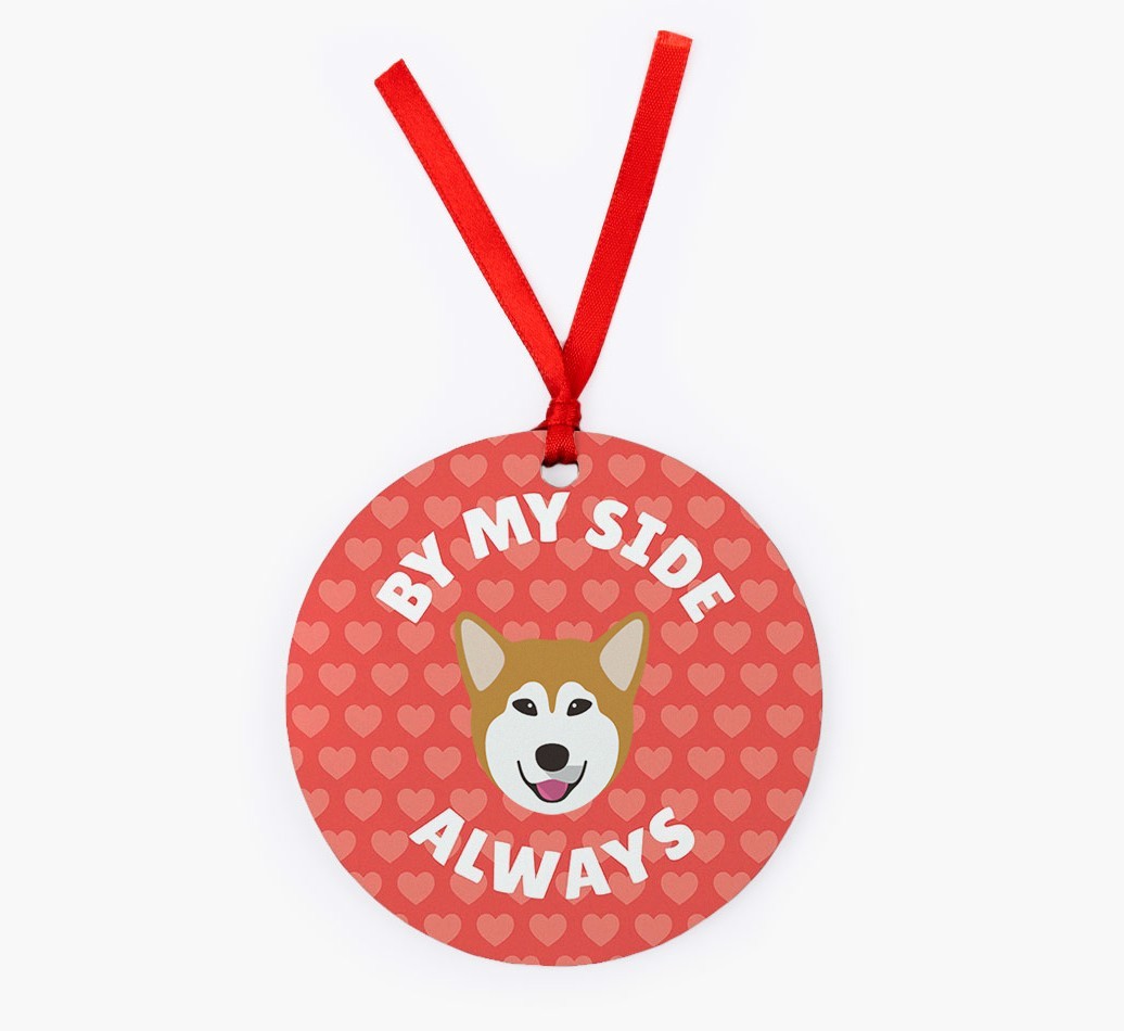 'By My Side Always' - Personalized {breedFullName} Christmas Decoration