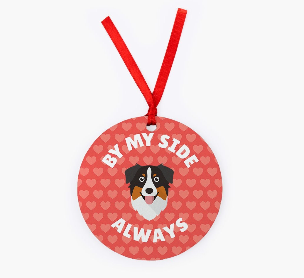 'By My Side Always' - {breedFullName} Christmas Decoration