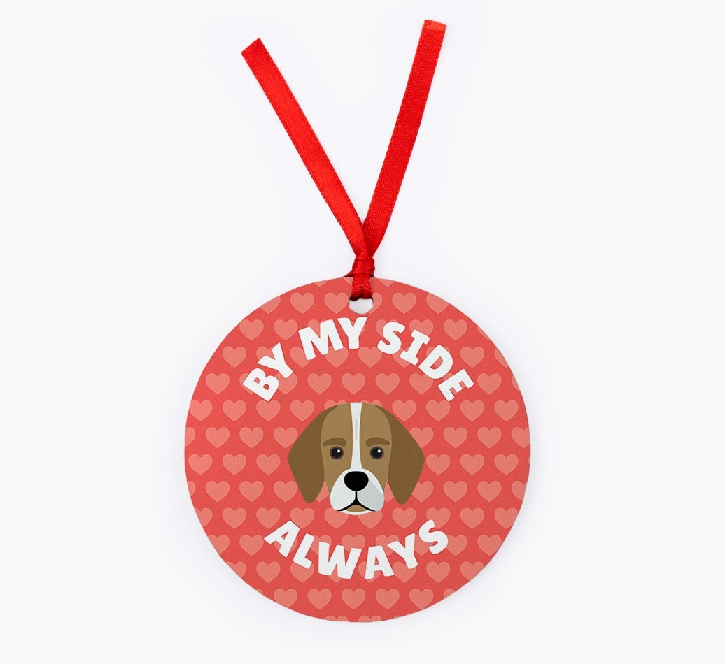 'By My Side Always' - Personalized {breedFullName} Christmas Decoration