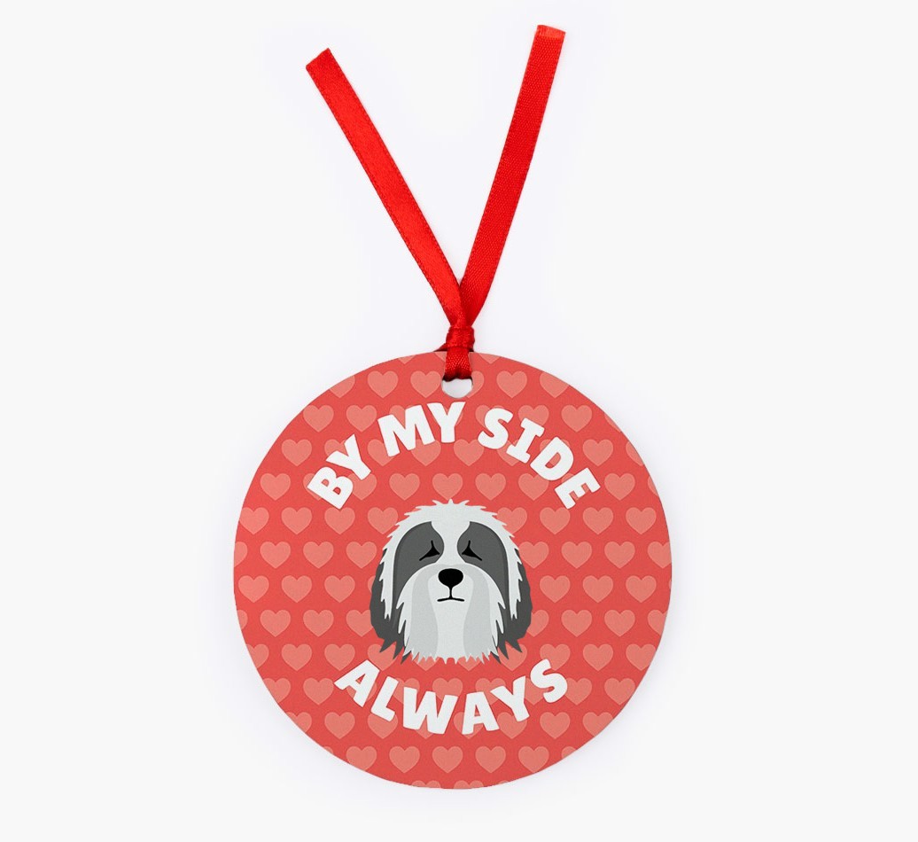 'By My Side Always' - Personalized {breedFullName} Christmas Decoration