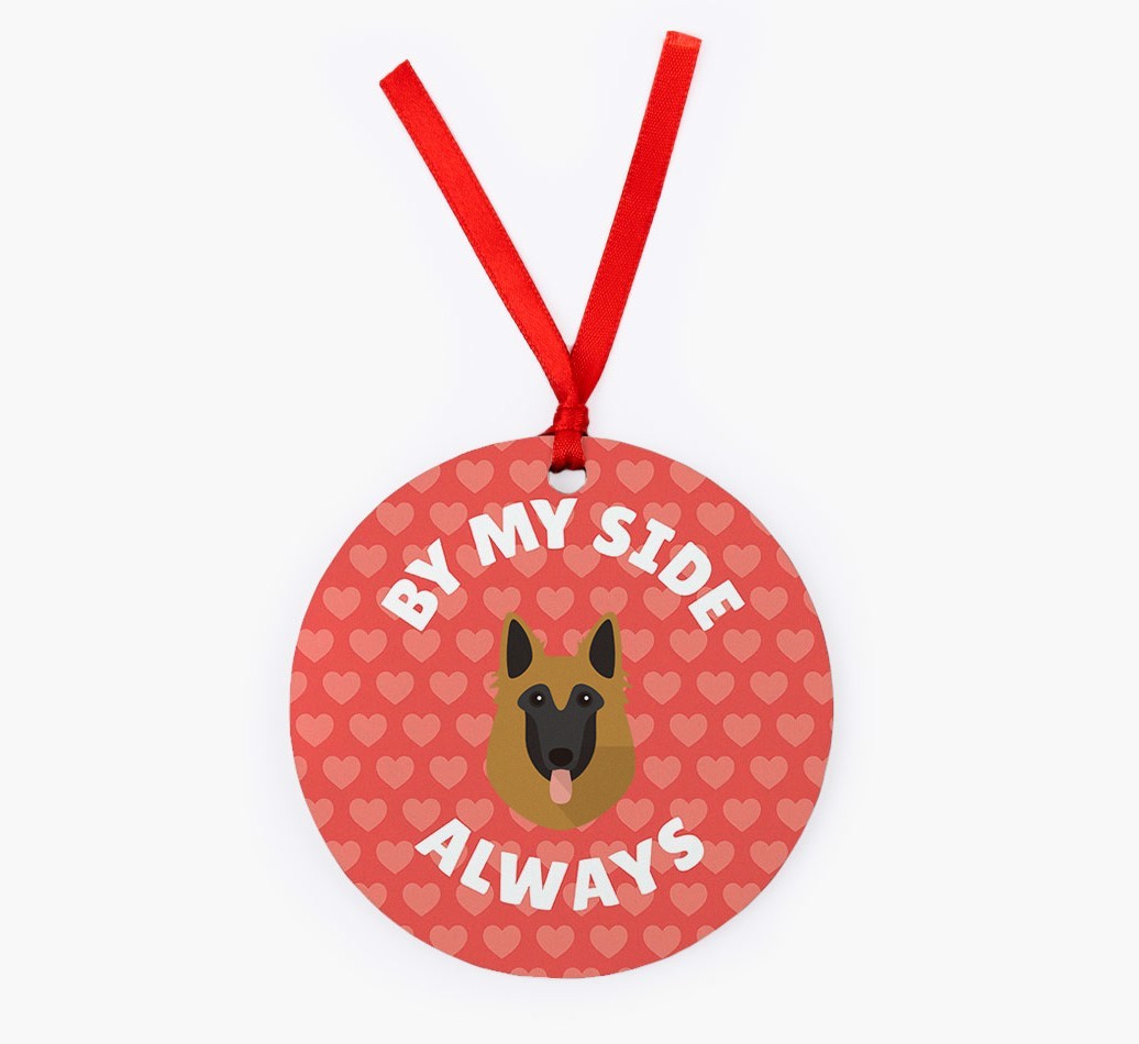'By My Side Always' - {breedFullName} Christmas Decoration