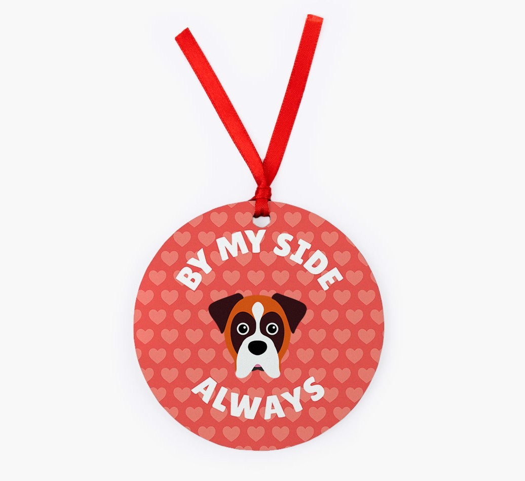 'By My Side Always' - {breedFullName} Christmas Decoration