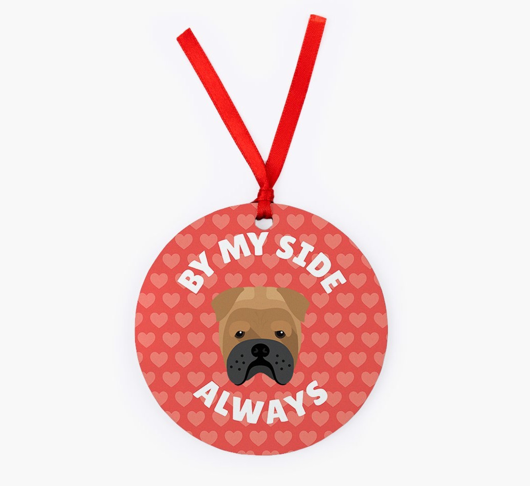 'By My Side Always' - Personalized {breedFullName} Christmas Decoration
