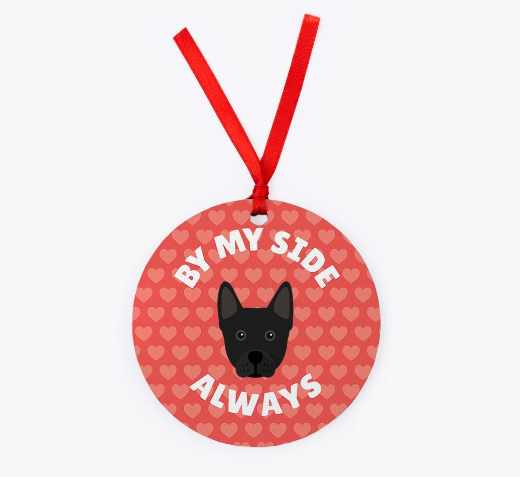 'By My Side Always' - Personalized {breedFullName} Christmas Decoration
