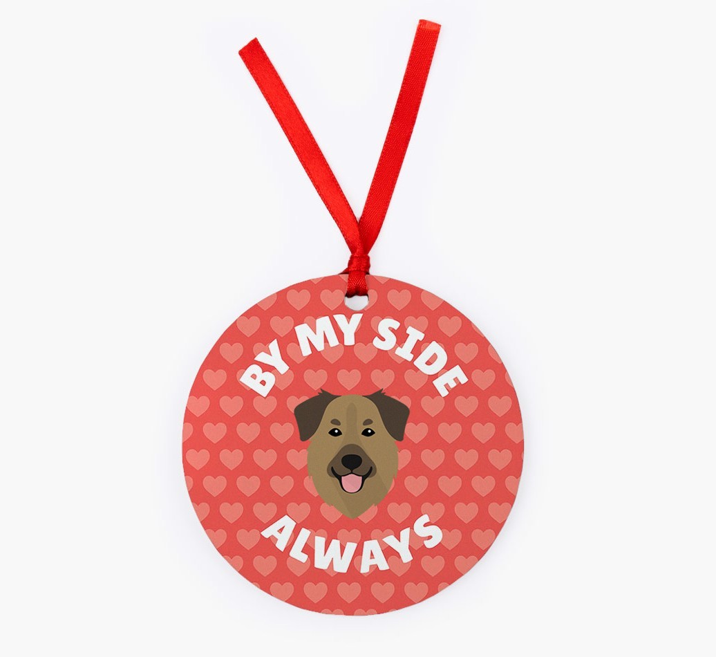 'By My Side Always' - Personalized {breedFullName} Christmas Decoration