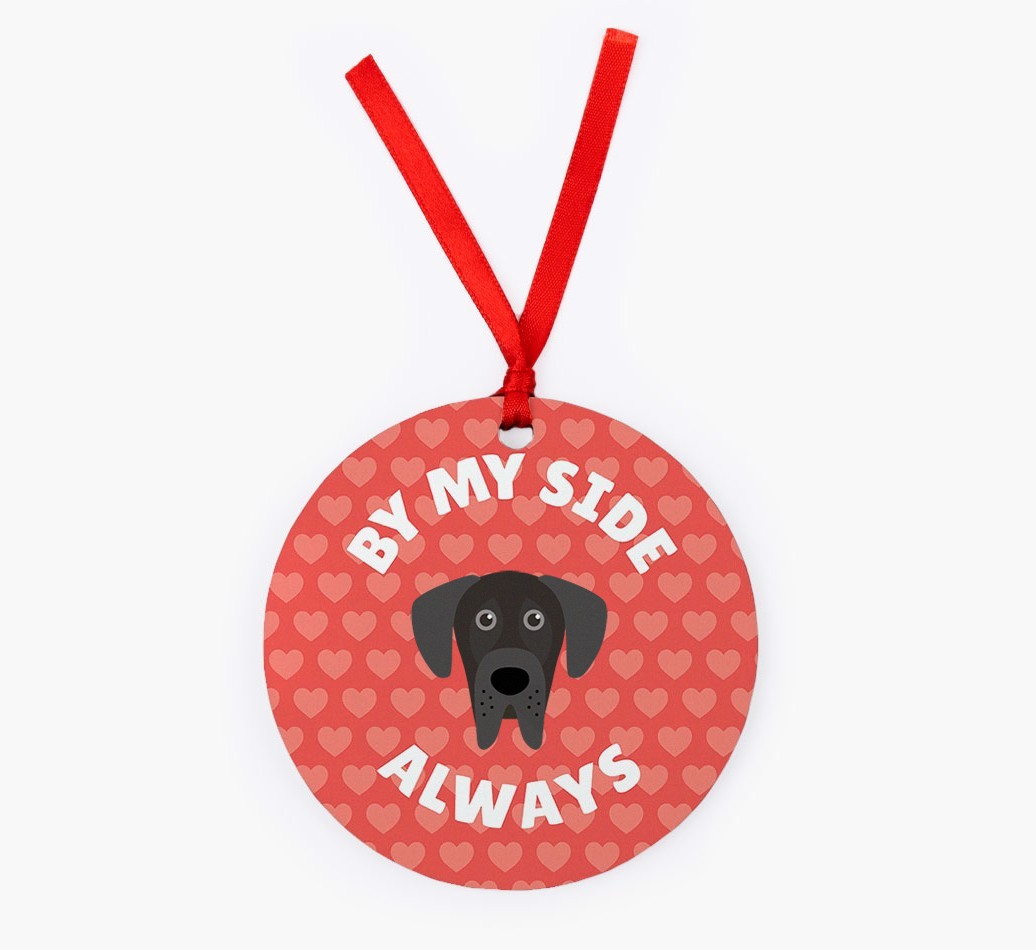 'By My Side Always' - Personalized {breedFullName} Christmas Decoration