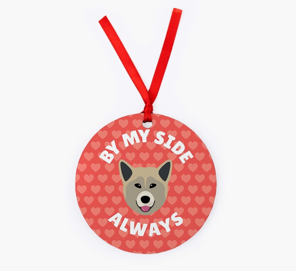 'By My Side Always' - {breedFullName} Christmas Decoration