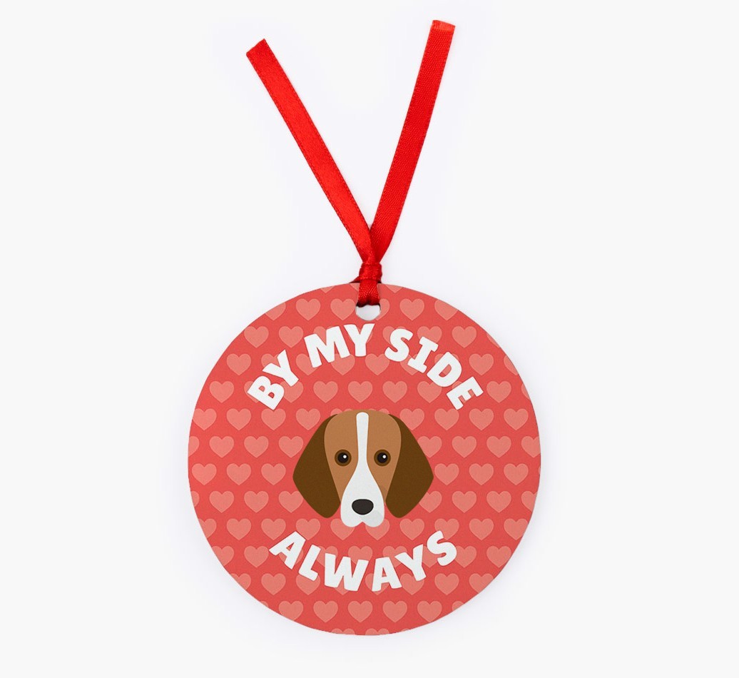 'By My Side Always' - {breedFullName} Christmas Decoration