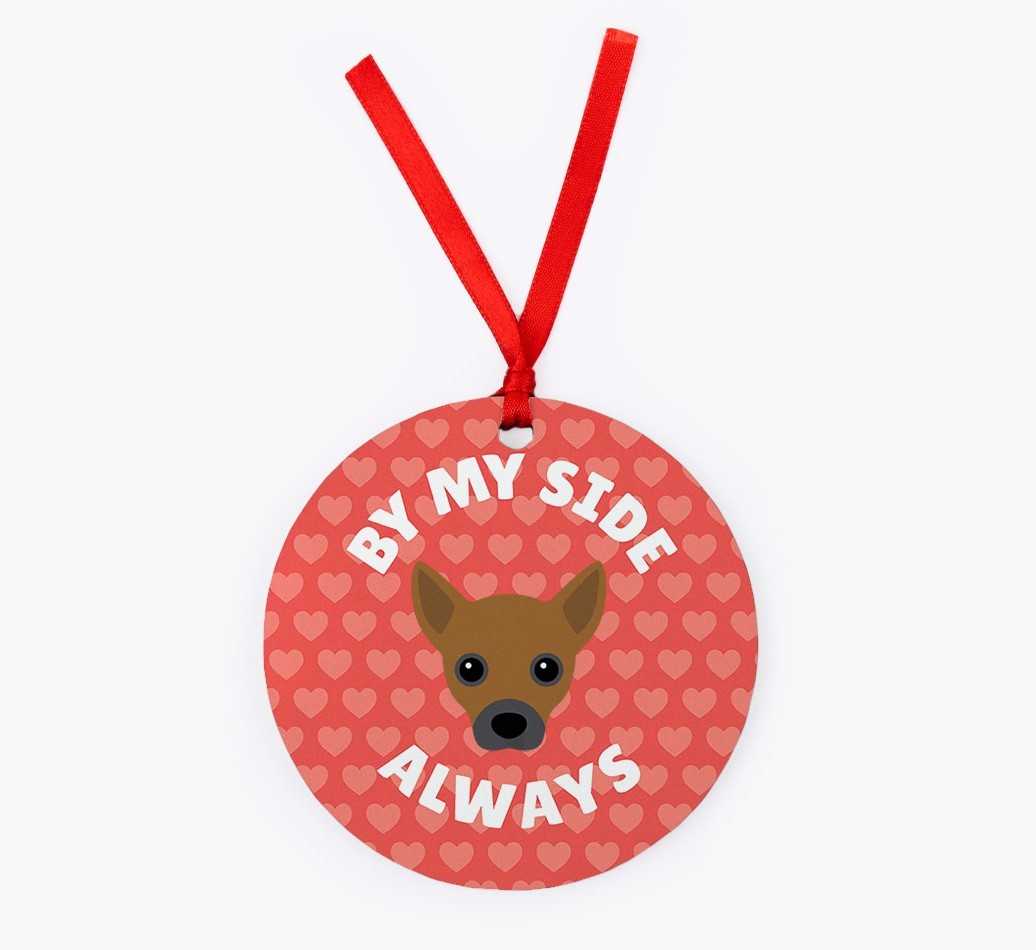 'By My Side Always' - Personalized {breedFullName} Christmas Decoration