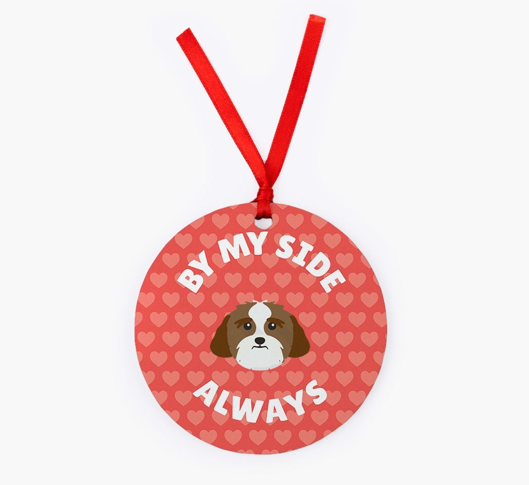 'By My Side Always' - Personalized {breedFullName} Christmas Decoration