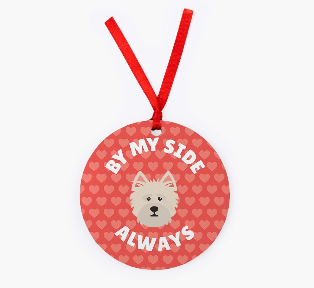 'By My Side Always' - Personalized {breedFullName} Christmas Decoration
