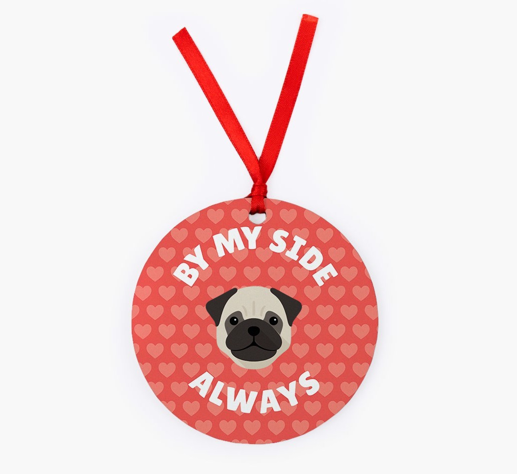 'By My Side Always' - Personalized {breedFullName} Christmas Decoration