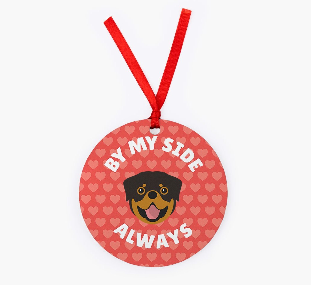 'By My Side Always' - Personalized {breedFullName} Christmas Decoration