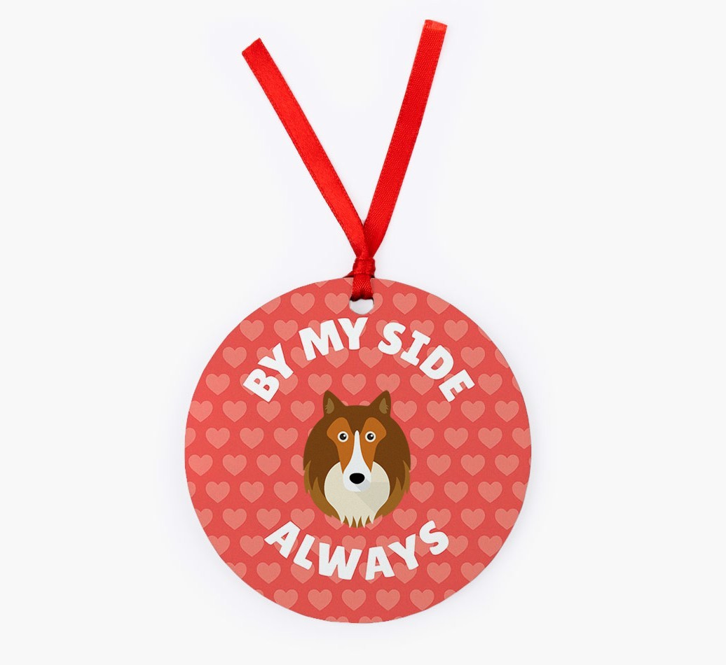 'By My Side Always' - Personalized {breedFullName} Christmas Decoration