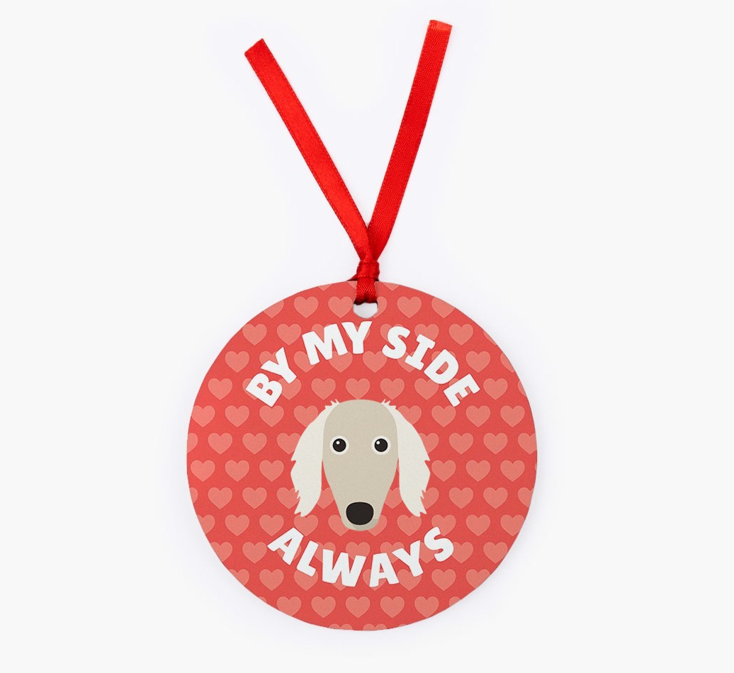 'By My Side Always' - Personalized {breedFullName} Christmas Decoration