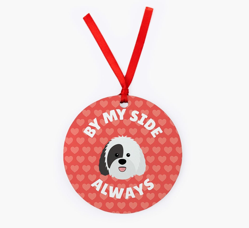 'By My Side Always' - Personalized {breedFullName} Christmas Decoration