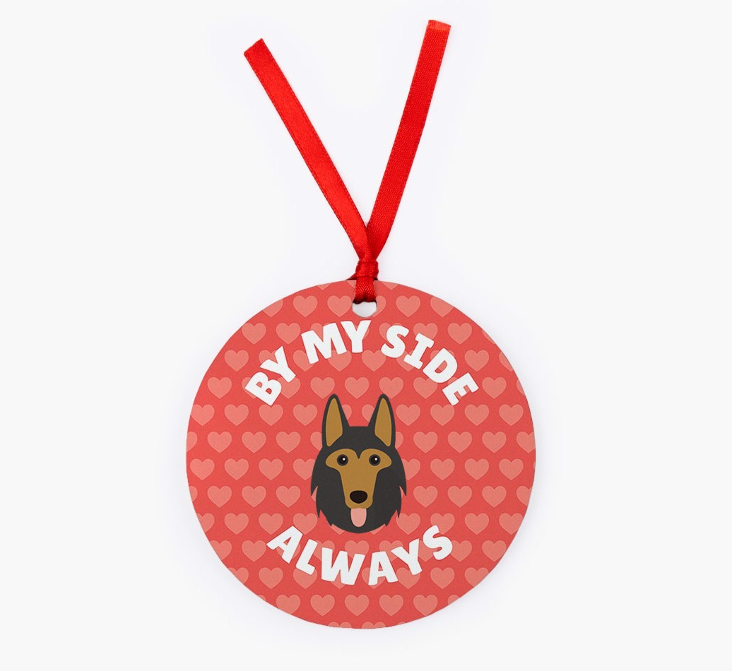 'By My Side Always' - Personalized {breedFullName} Christmas Decoration