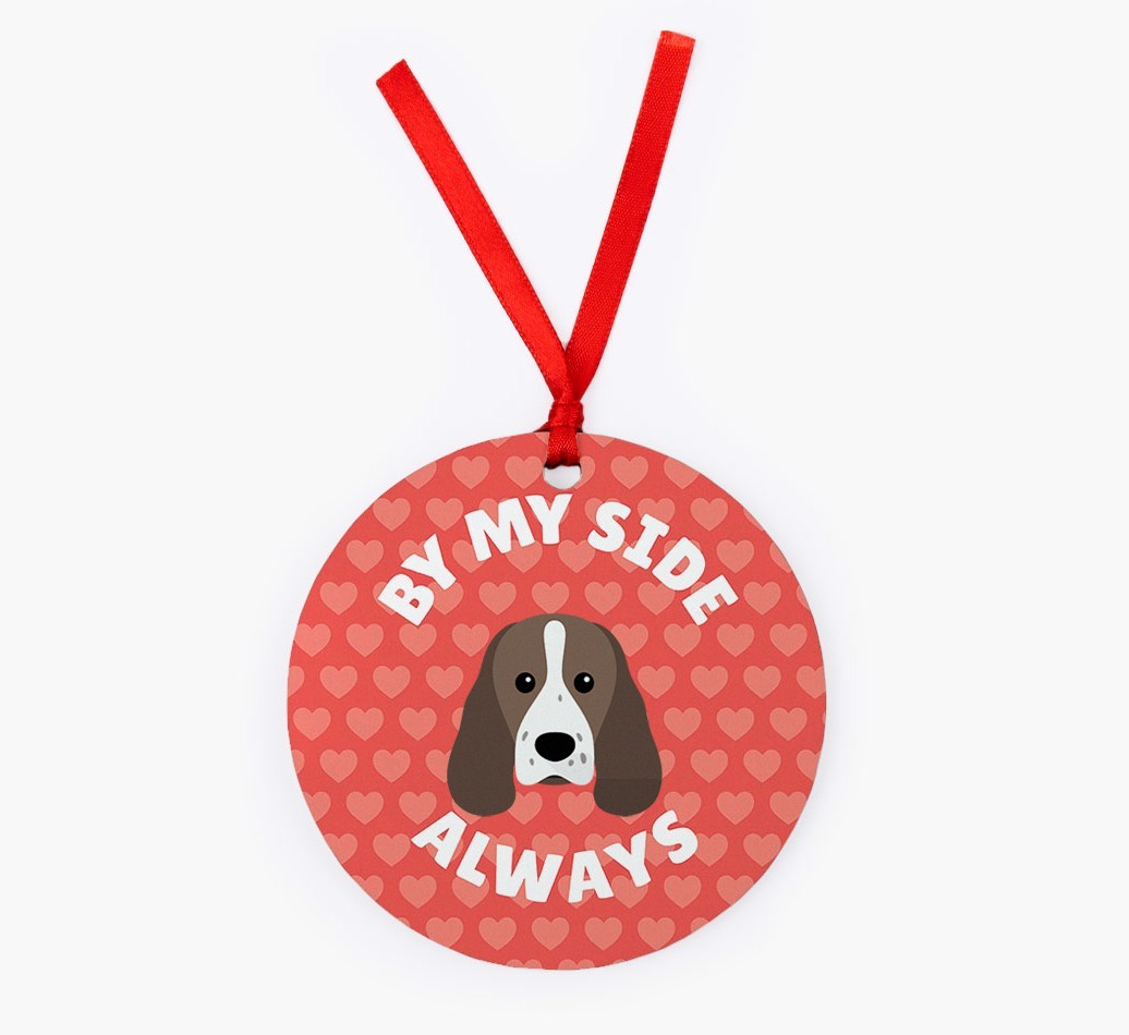 'By My Side Always' - Personalized {breedFullName} Christmas Decoration