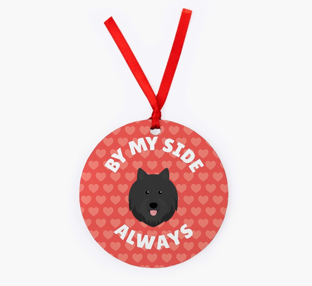'By My Side Always' - Personalized {breedFullName} Christmas Decoration