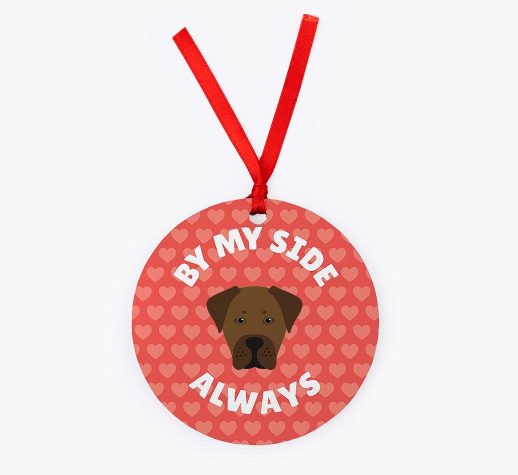 'By My Side Always' - Personalized {breedFullName} Christmas Decoration