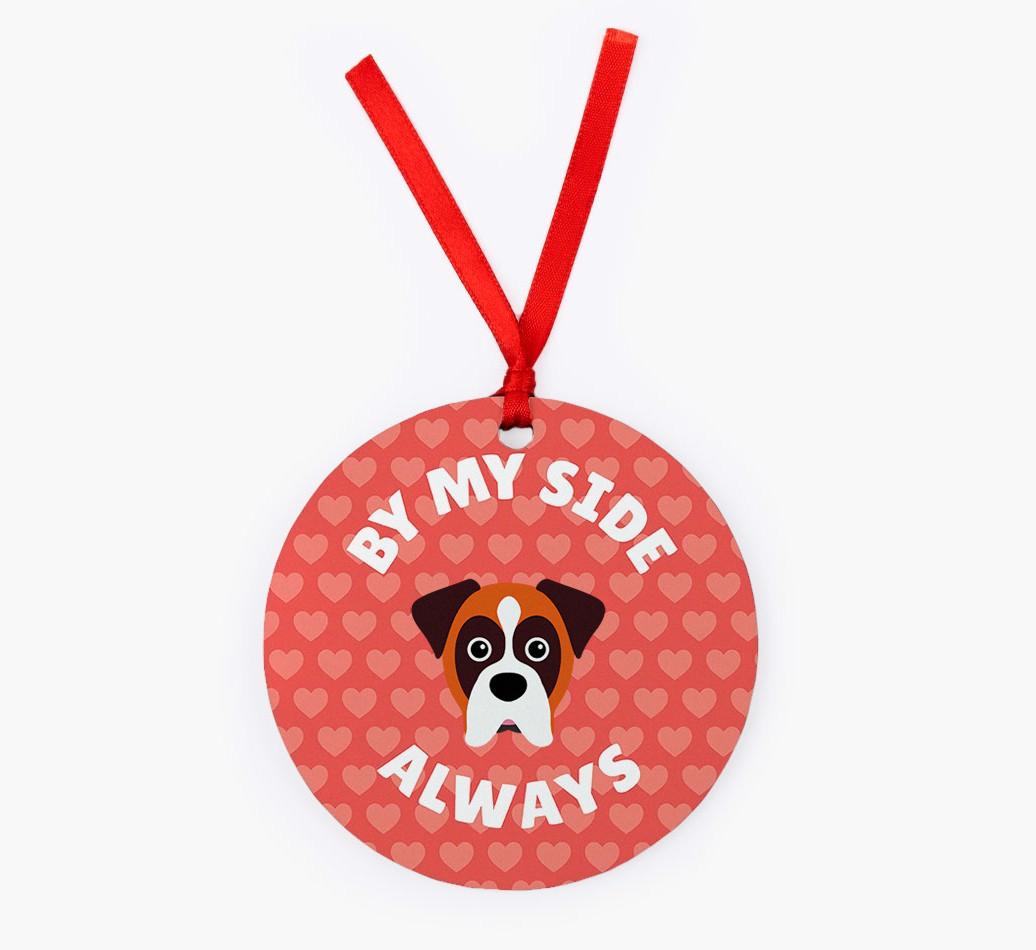 'By My Side Always' - Personalized {breedFullName} Christmas Decoration