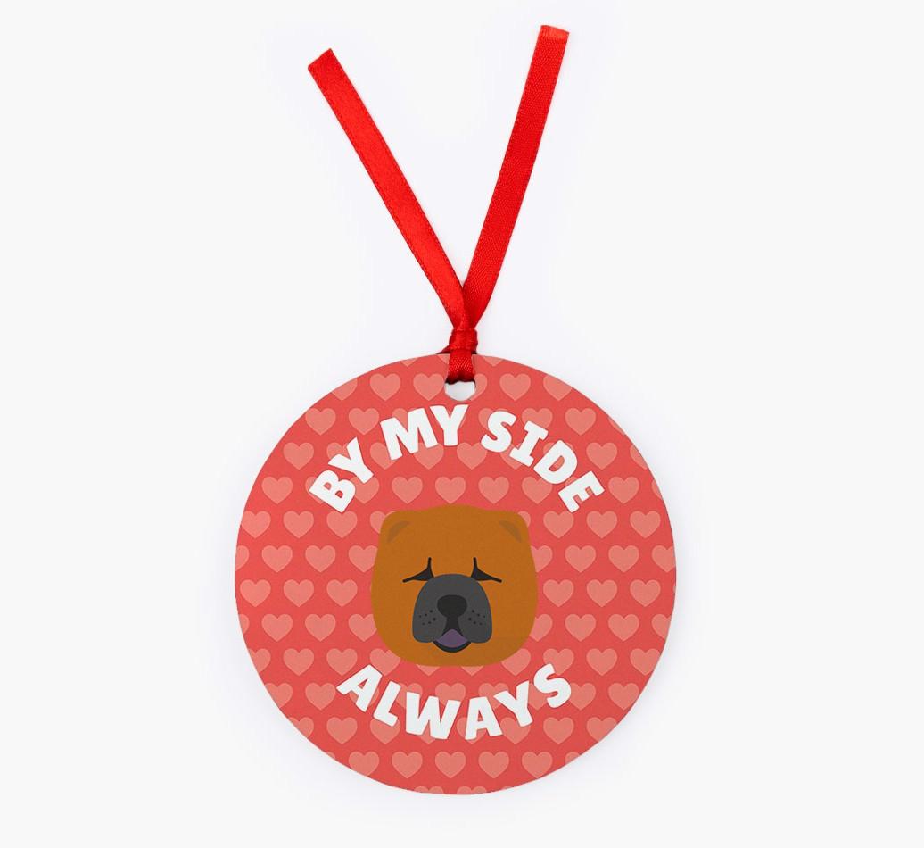 'By My Side Always' - Personalized {breedFullName} Christmas Decoration