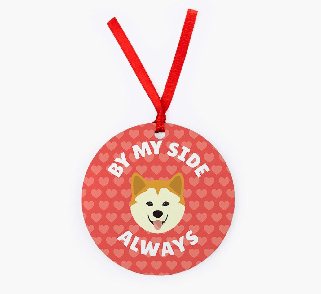 'By My Side Always' - Personalized {breedFullName} Christmas Decoration