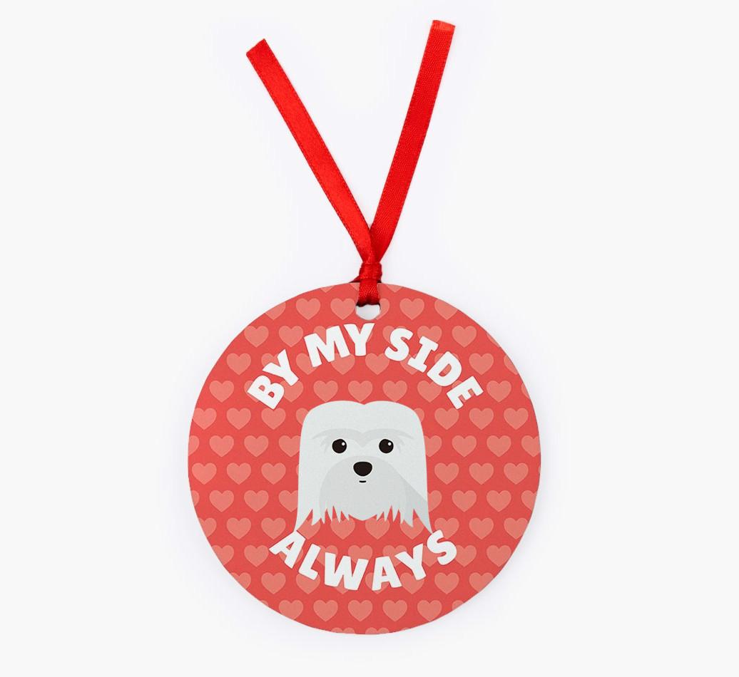 'By My Side Always' - Personalized {breedFullName} Christmas Decoration