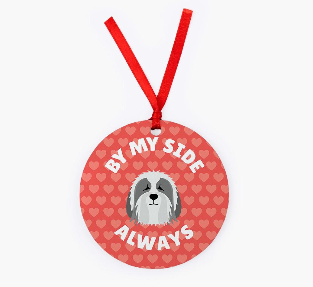 'By My Side Always' - Personalized {breedFullName} Christmas Decoration