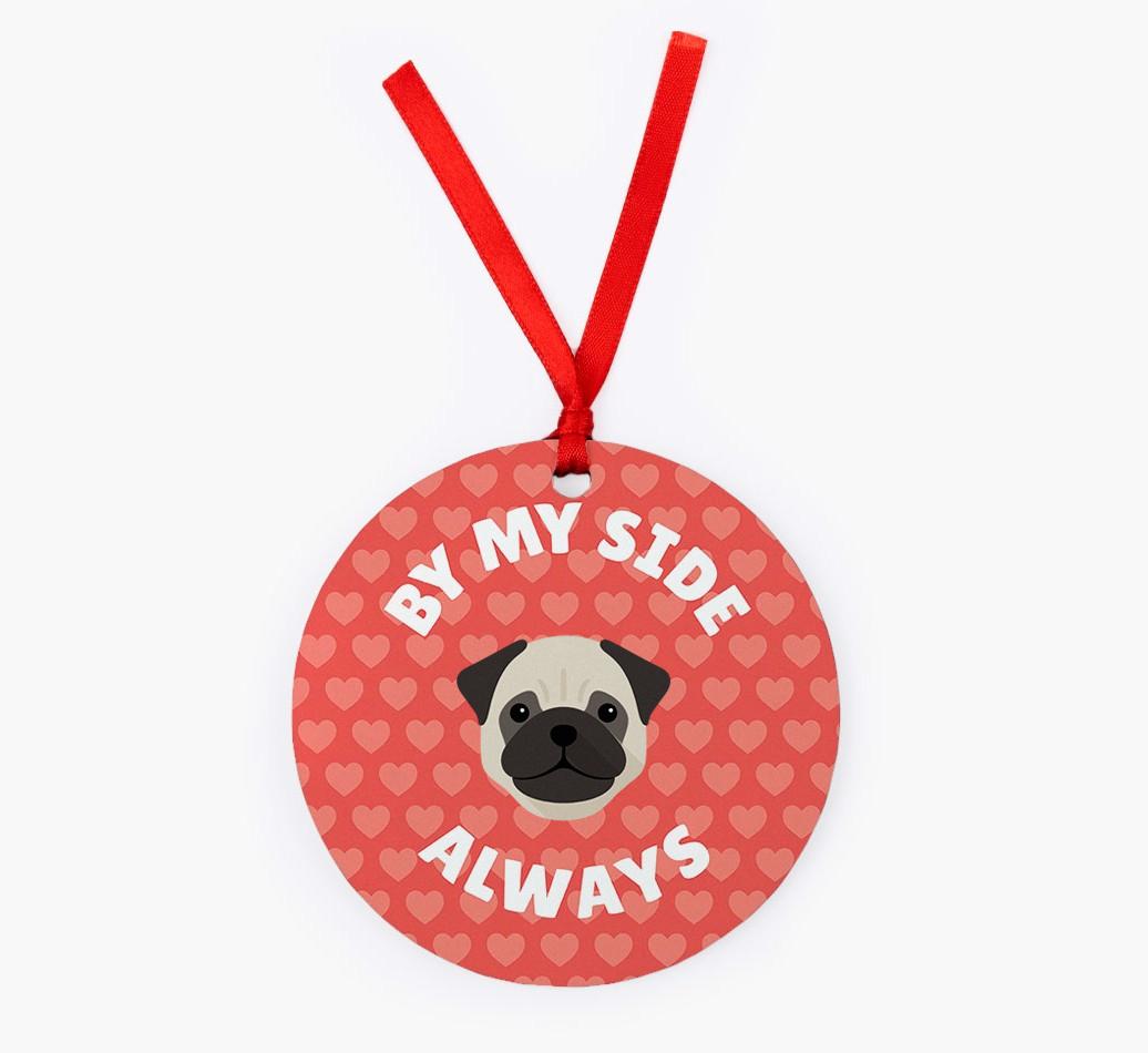 'By My Side Always' - Personalized {breedFullName} Christmas Decoration