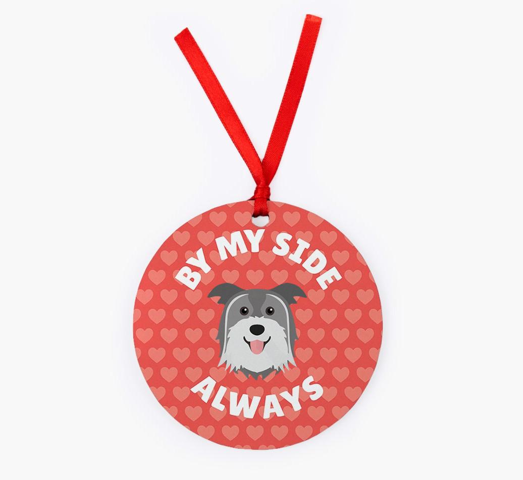 'By My Side Always' - Personalized {breedFullName} Christmas Decoration