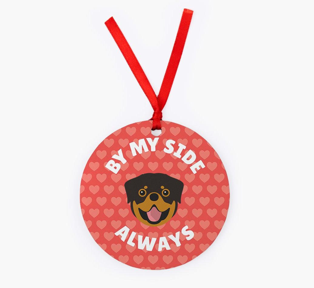 'By My Side Always' - Personalized {breedFullName} Christmas Decoration