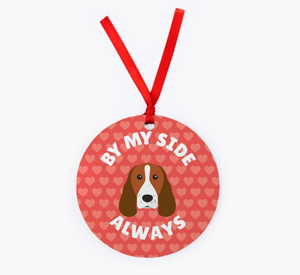 'By My Side Always' - Personalized {breedFullName} Christmas Decoration