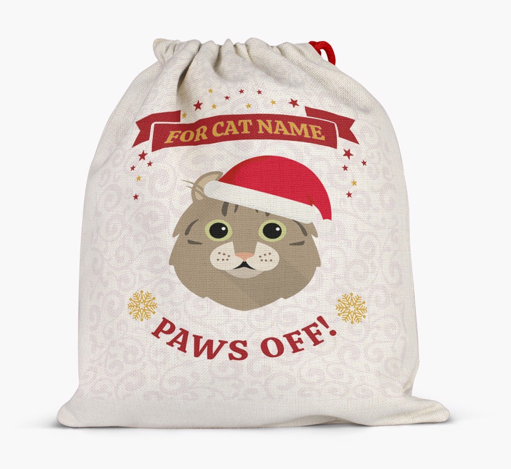 'Paws Off' - Personalised {breedFullName} Santa Sack