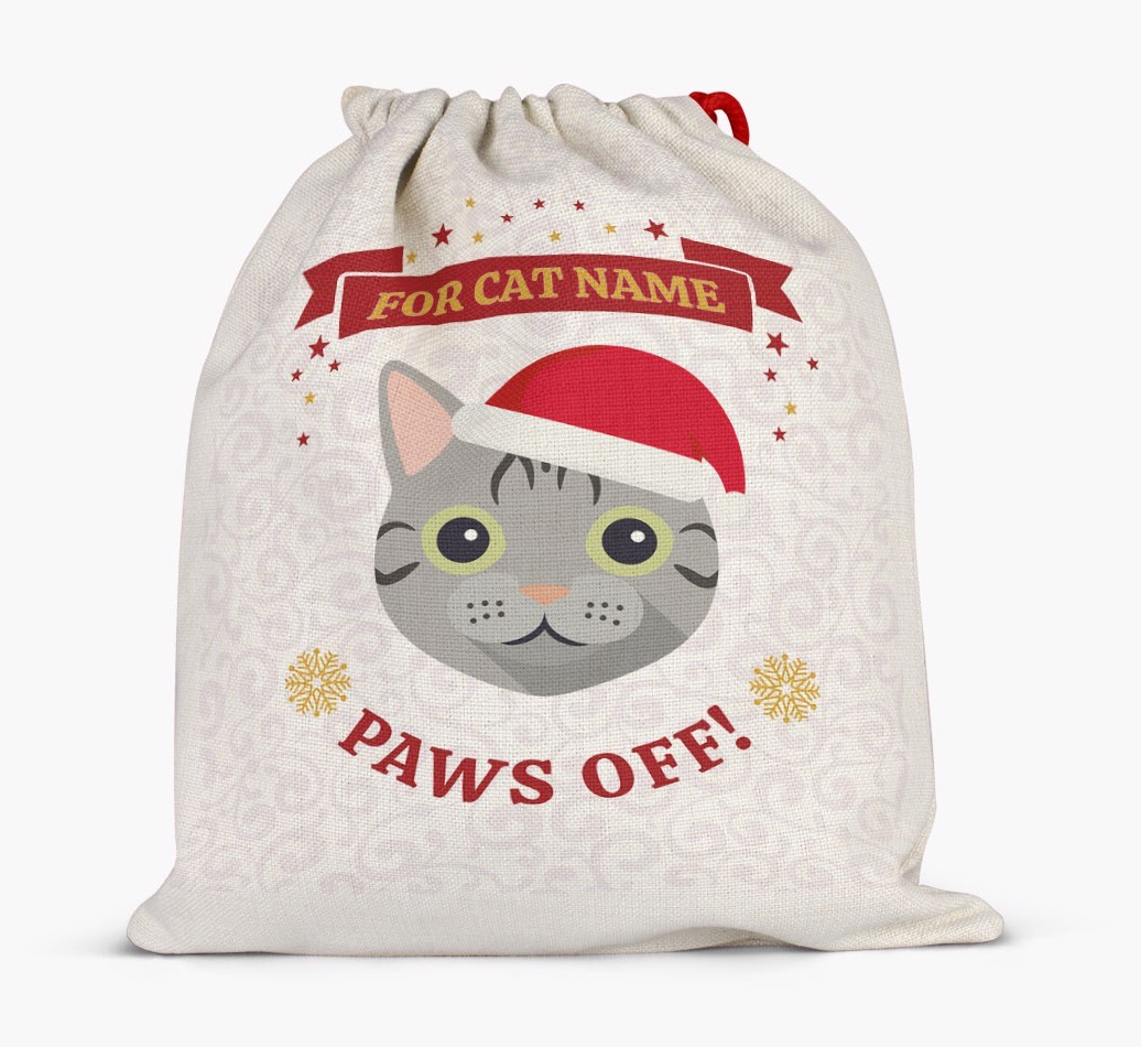 'Paws Off' - Personalized {breedFullName} Santa Sack