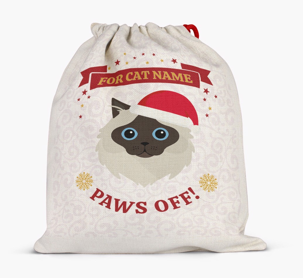 'Paws Off' - Personalized {breedFullName} Santa Sack