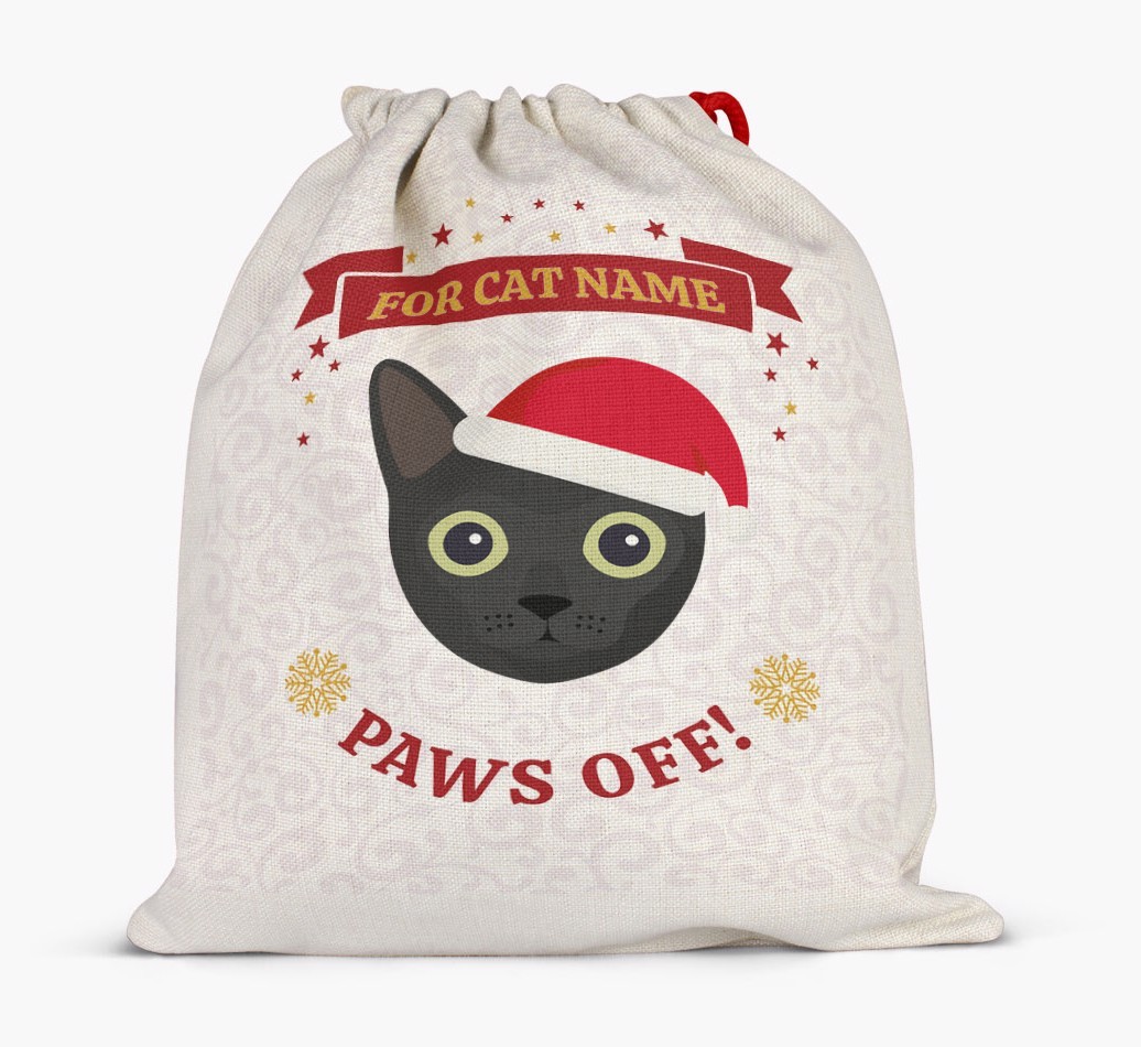 'Paws Off' - Personalised {breedFullName} Santa Sack