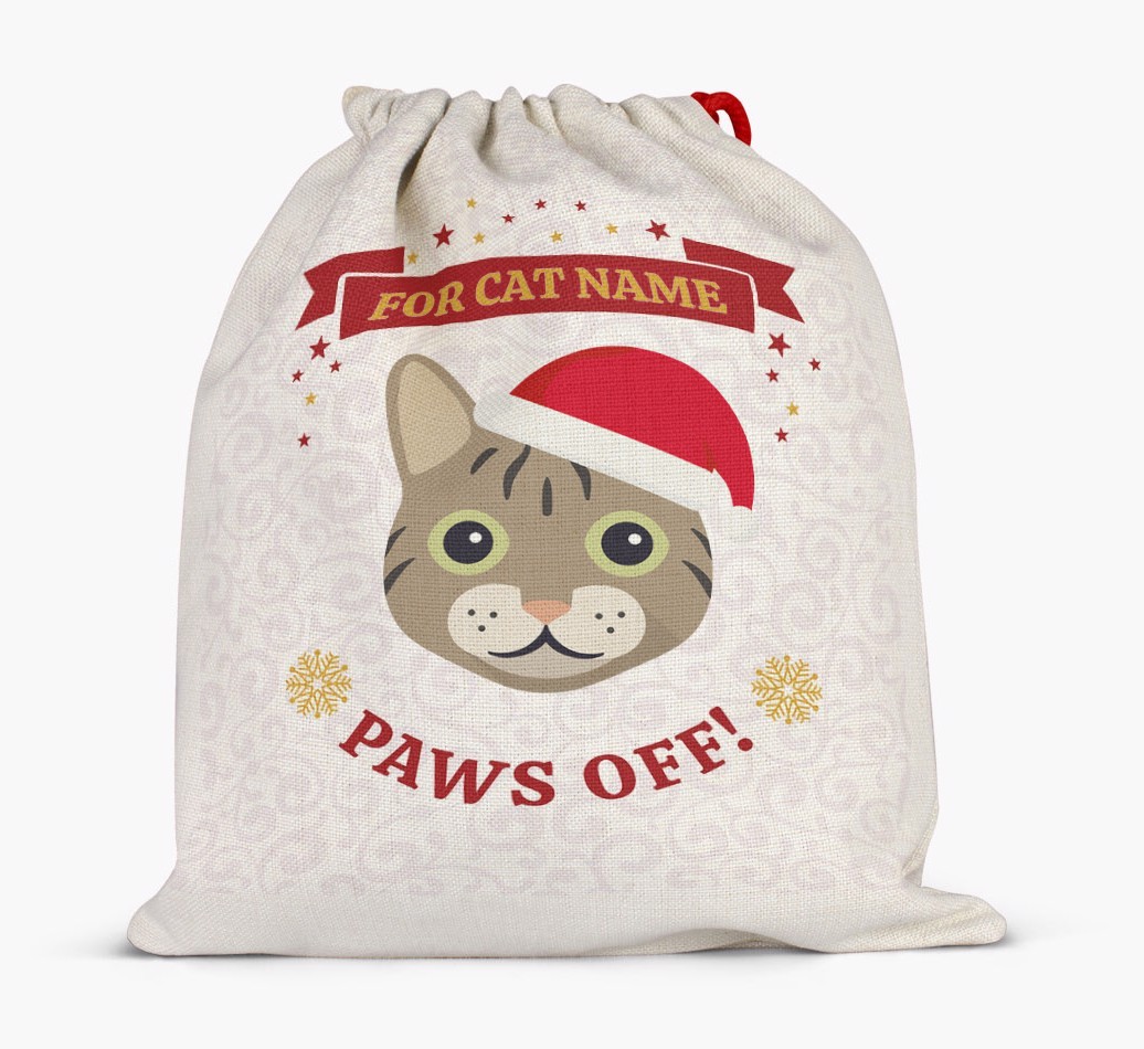 'Paws Off' - Personalised {breedFullName} Santa Sack