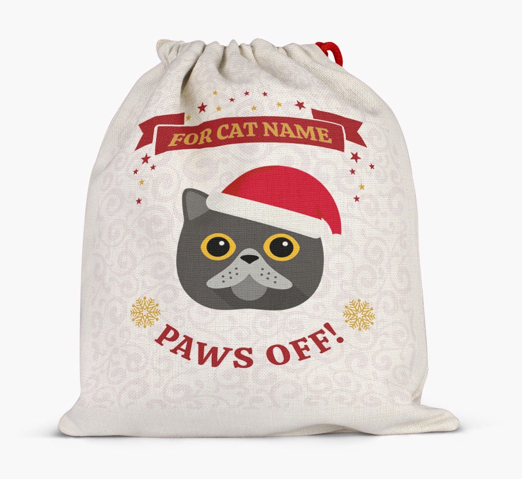 'Paws Off' - Personalized {breedFullName} Santa Sack