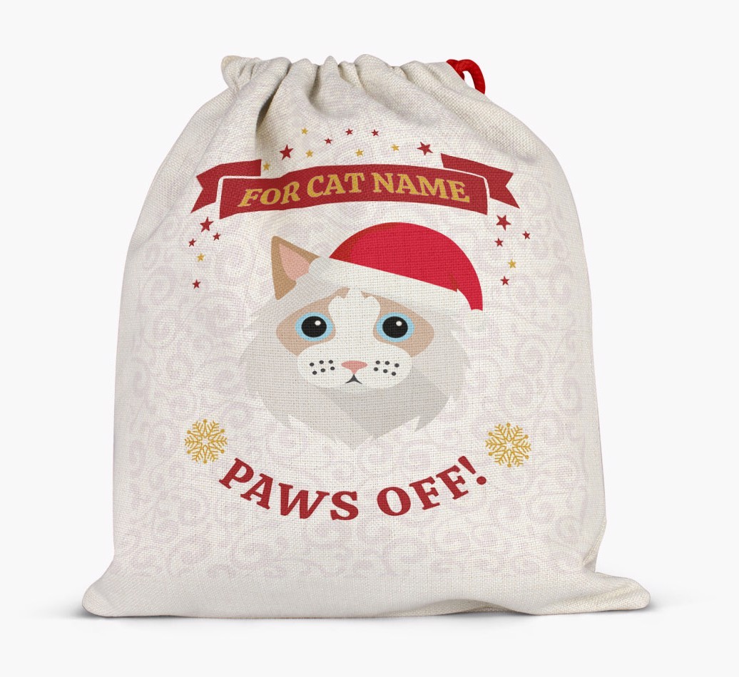 'Paws Off' - Personalised {breedFullName} Santa Sack