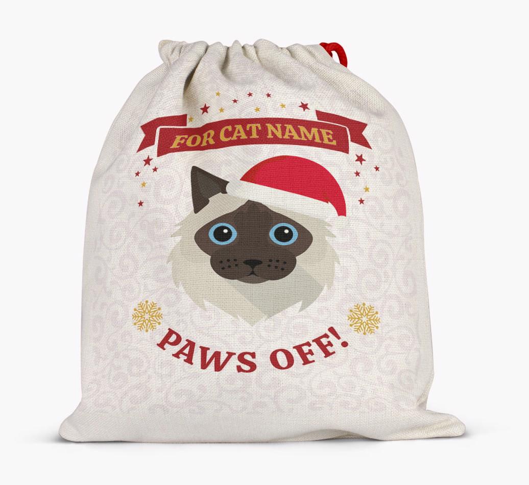 'Paws Off' - Personalized {breedFullName} Santa Sack