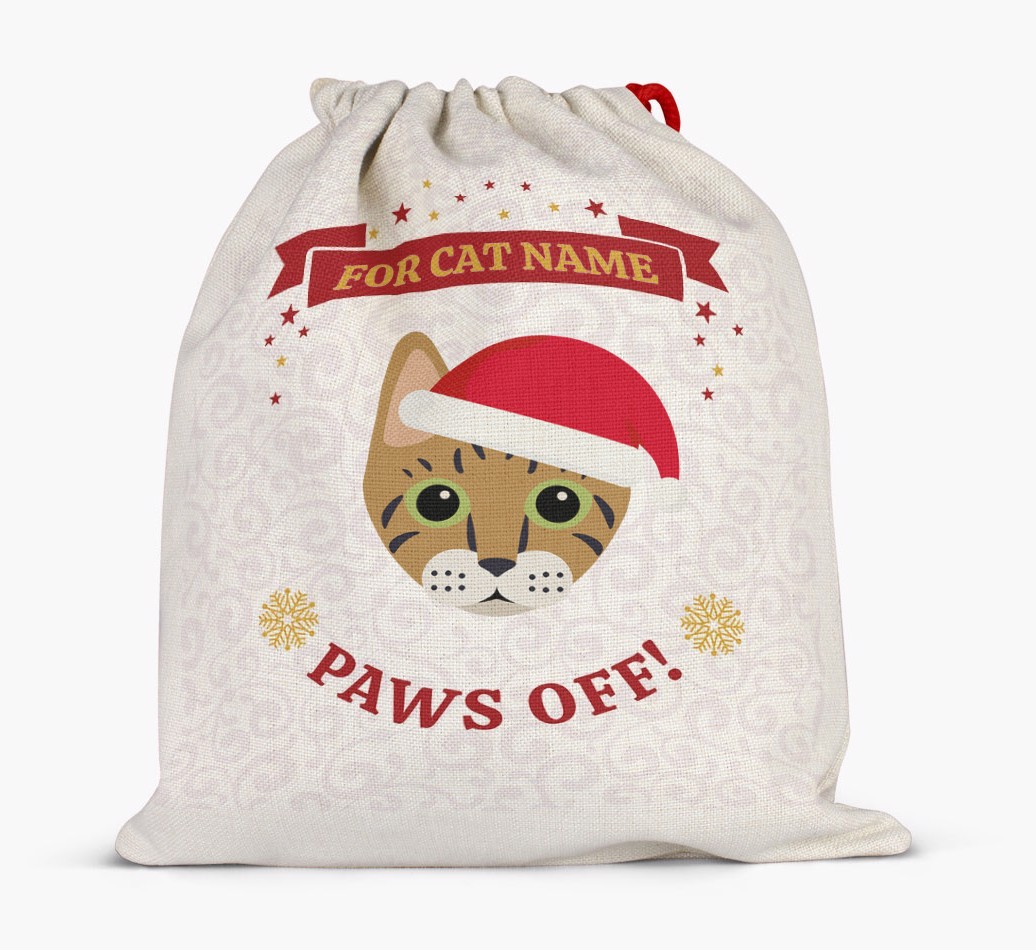 'Paws Off' - Personalised {breedFullName} Santa Sack