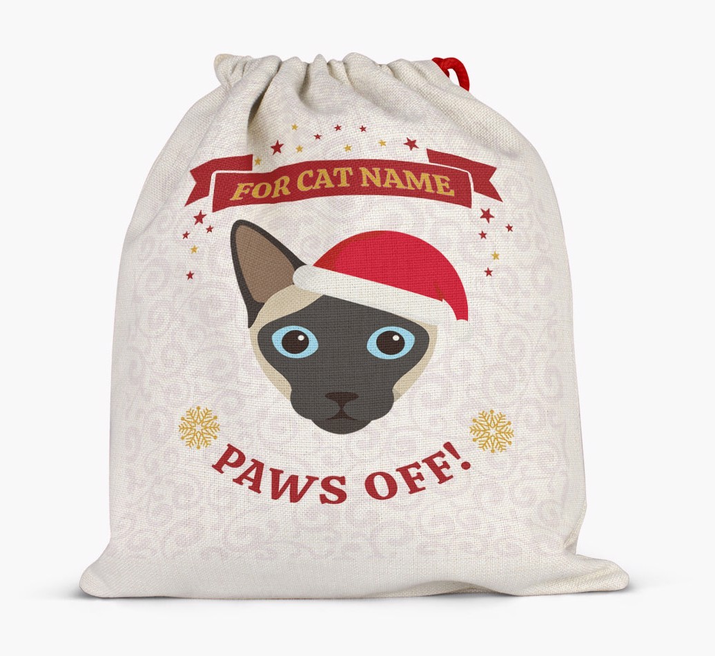 'Paws Off' - Personalised {breedFullName} Santa Sack