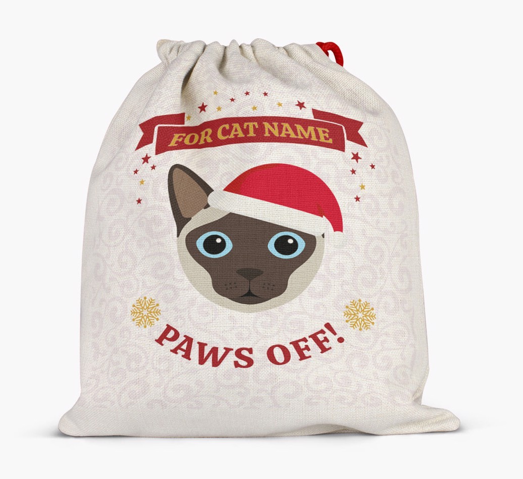 'Paws Off' - Personalized {breedFullName} Santa Sack