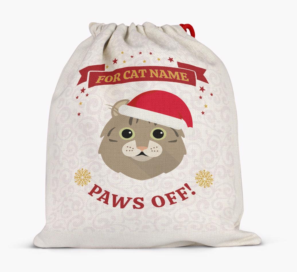 'Paws Off' - Personalised {breedFullName} Santa Sack