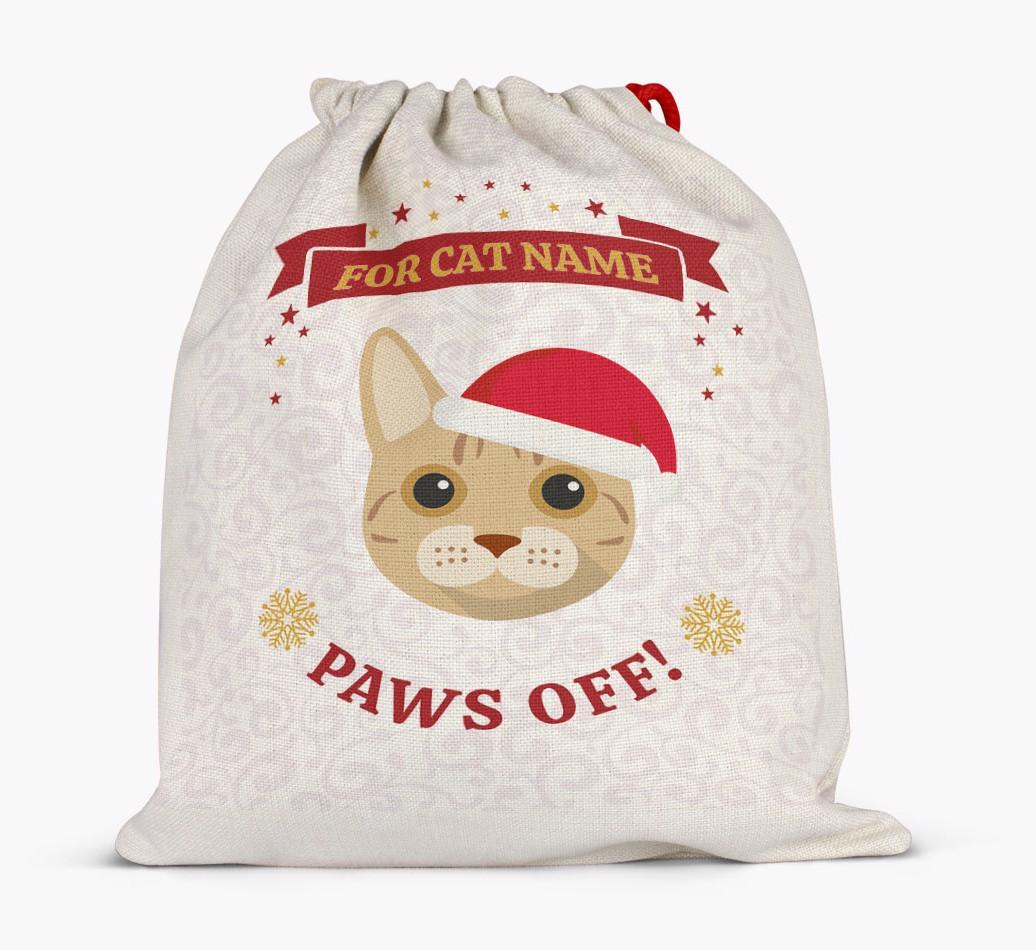 'Paws Off' - Personalised {breedFullName} Santa Sack