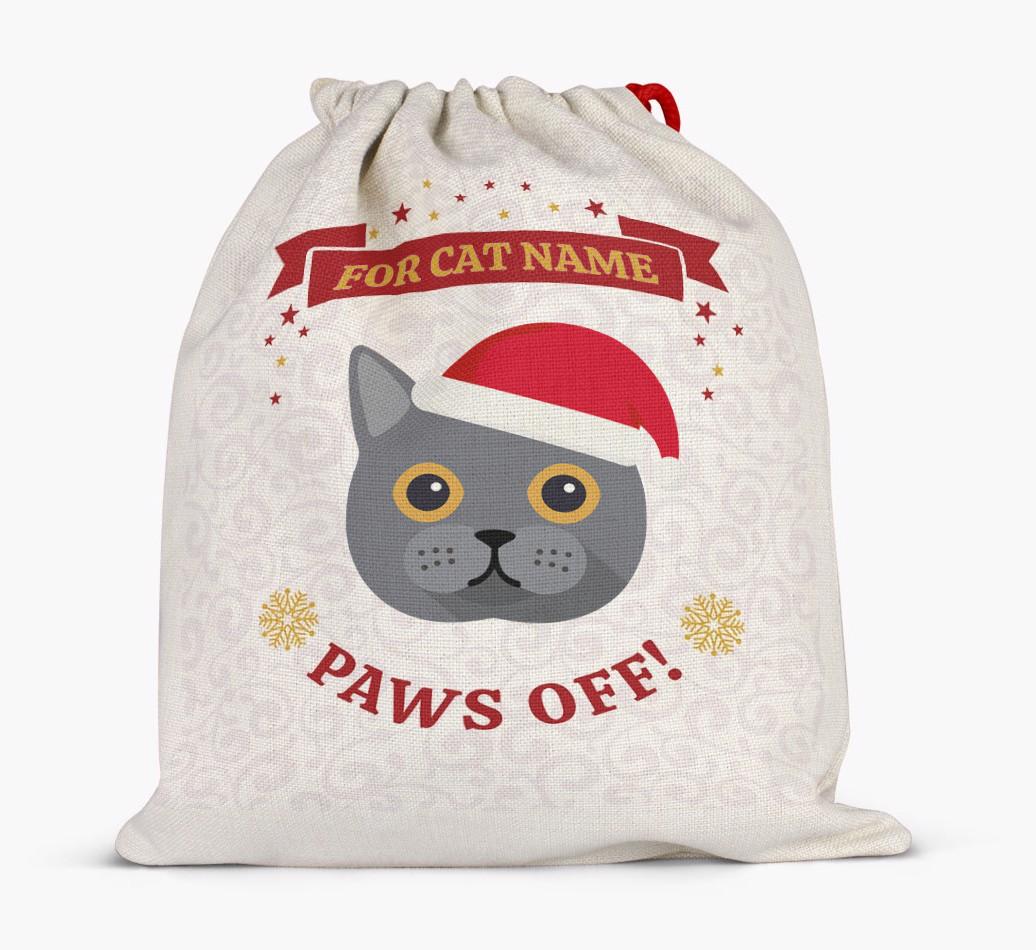 'Paws Off' - Personalised {breedFullName} Santa Sack