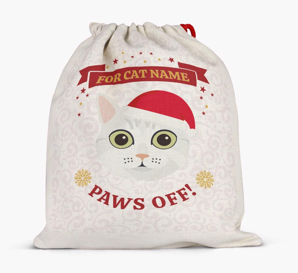 'Paws Off' - Personalised {breedFullName} Santa Sack