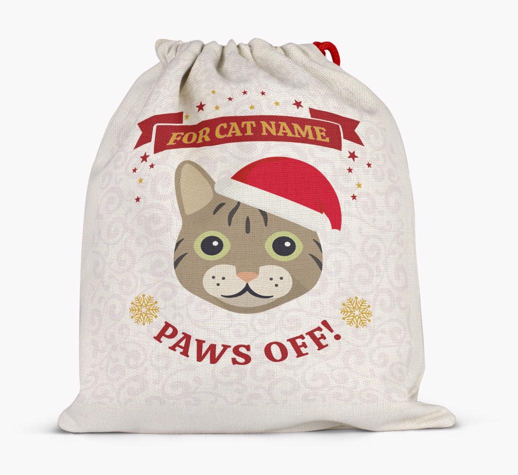 'Paws Off' - Personalised {breedFullName} Santa Sack